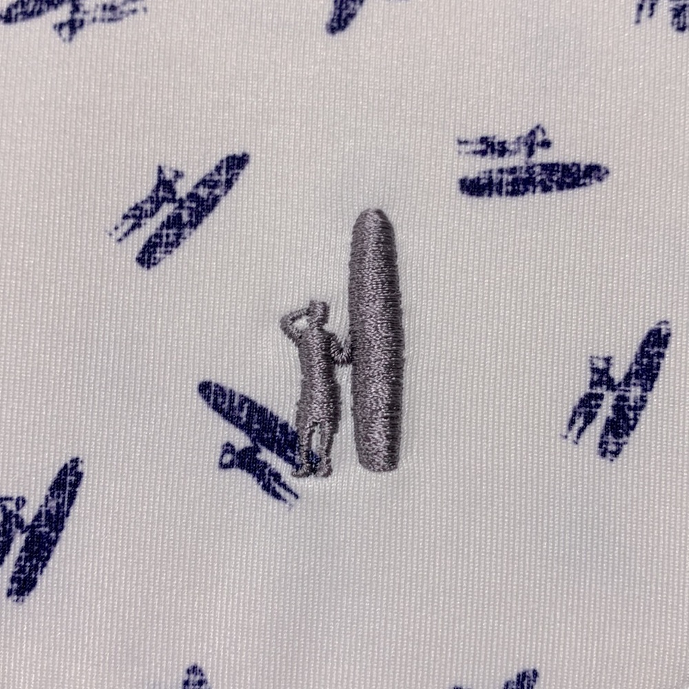 JOHNNIE-O Polo shirt logo print embroidered on left sleeve “1992 bird ” men S - Picture 3 of 10